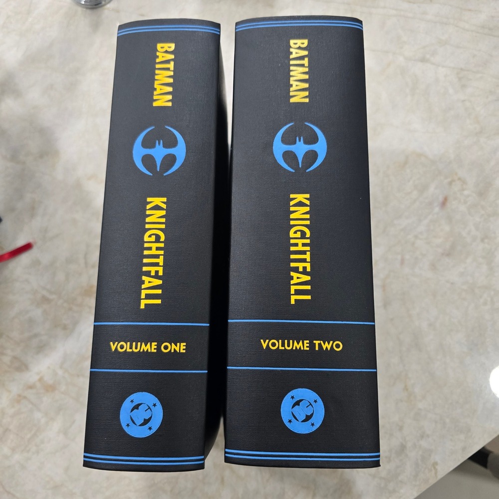 DC Comics Batman Knightfall Custom Bound Vol 1 2 Hardcover Set. One of a kind